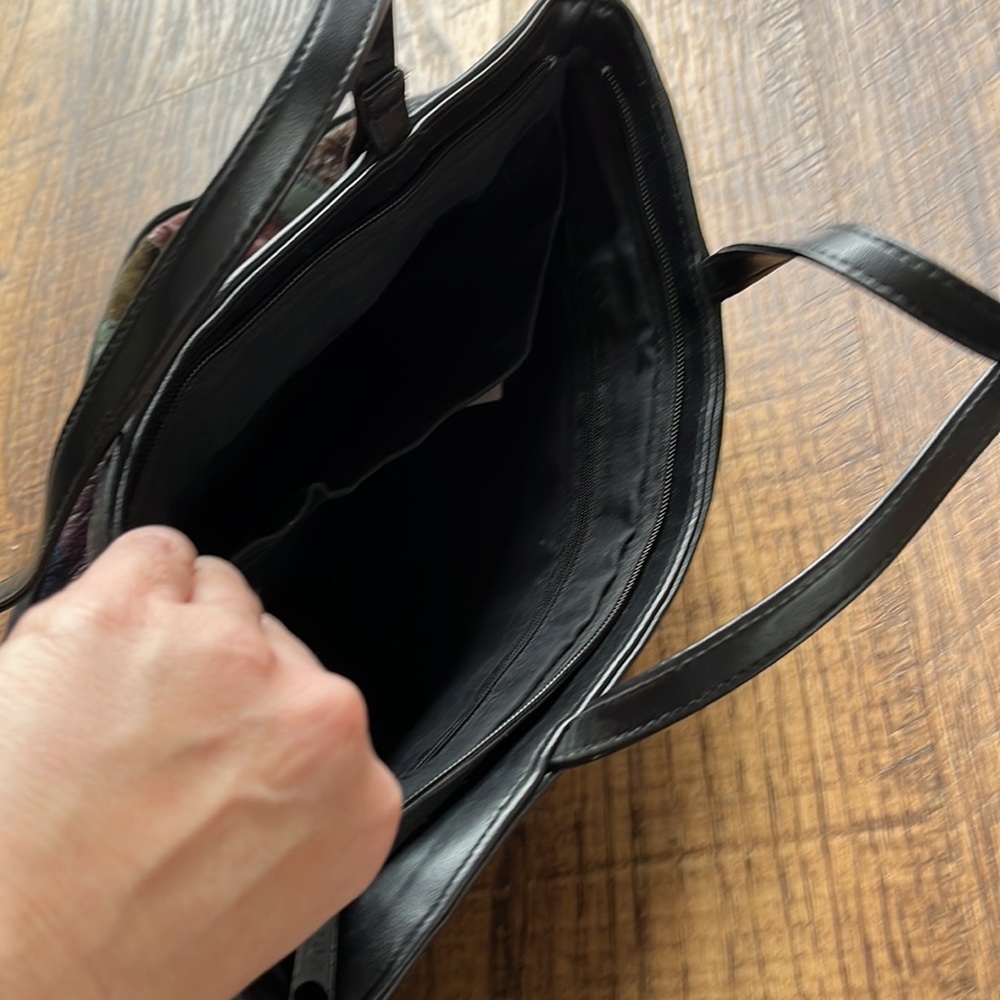 Vintage Patchwork Leather & Suede Multicolor Hand… - image 5